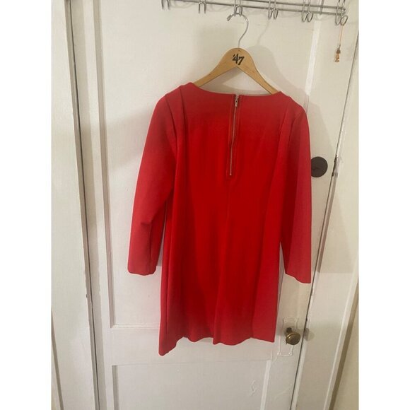 J.Crew Women's Thick Red Half Sleeve Midi Dress - Medium - Picture 3 of 13